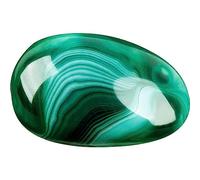 June&Ann Pierres de palmier en agate verte, grande taille, poids d'environ 150 g, pierres de guérison pour la méditation, l'équilibre des chakras, forme irrégulière..