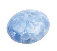 June&Ann Pierres de palmier naturelles, thérapie de guérison, pierres précieuses pour la méditation et l'équilibre des chakras Celestite.