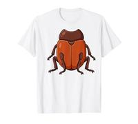 June Beetle Costume de Dessin animé Insecte T-Shirt Graphique avec Valeur, Homme, Blanc, L