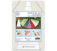 June Tailor Quilt As You Go Tree Skirt Batting imprimé, Coton, Blanc, L