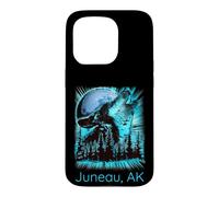 Juneau Alaska Howling Wolf Moon Forest Nature Lover Coque pour iPhone 15 Pro