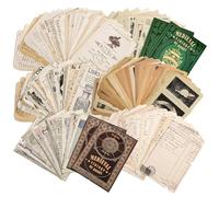 JUNEBRUSHS Papier vintage pour scrapbooking, fournitures de journal, feuilles de papier pour l'écriture, la décoration de la salle de dessin, papier esthétique vintage pour scrapbooking, journal de