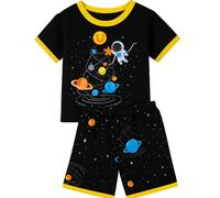Junellz Pyjama dinosaure en coton à manches courtes pour garçon de 2 à 8 ans