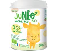 Junéo 3 Lait Vache Bébés 10-36 Mois Lait Biologique En Poudre 800g