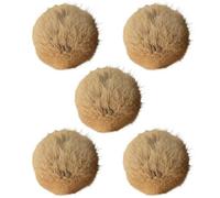 Junerain 8cm Faux Fur Cat Balls Toy Funny Interactive Gifts Fluffy Cat Toy Ball for Indoor Pet Kitten Teething Chasing & Self Play