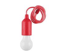 Junerain Ampoule LED avec cordon de tirage, ampoule d'ambiance colorée à piles pour fête, mariage, fête, fête, fête, chambre d'enfant