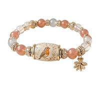Junerain Bracelet de bénédictions Hummingbird Édition Limitée 2026, Bijou Inspirant avec Charm Oiseau et Perles pour la Force, l'Espoir et la Joie, Bijoux de Printemps pour Femmes, Mère et Sœur