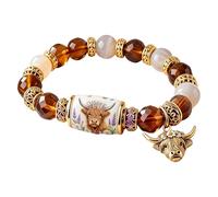 Junerain Bracelet de bénédictions Hummingbird Édition Limitée 2026, Bijou Inspirant avec Charm Oiseau et Perles pour la Force, l'Espoir et la Joie, Bijoux de Printemps pour Femmes, Mère et Sœur
