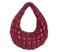 Junerain Sac à main à poignée supérieure pour femmes, sacoche souple plissée, légère et matelassée, fourre-tout élégant pour filles