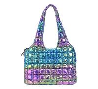 Junerain Sac fourre-tout matelassé pour les femmes qui éblouissaient le padding hobo sac (multicolore)