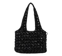 Junerain Sac fourre-tout matelassé pour les femmes qui éblouissaient le padding hobo sac (noir)