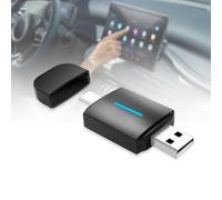 Junerain Wired to Wireless CarPlay & pour Android Auto USB Plug and Play Wireless Adapter BT5.0 WiFi OTA Mise à Niveau Mini Smart Box pour CarPlay pour Android Auto Car Systems