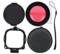 Junestar Kit de Filtre d'Objectif Plongée de Caméra Rouge/Violet/Macro 58Mm pour Gopro Hero 8 G