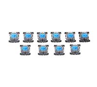 JUNESUN 10pcs 3 Broches Clavier mécanique commutateur Bleu pour kit testeur de Cerise MX