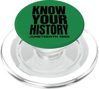 Juneteenth 1865 Know Your History Freedom Day PopSockets PopGrip pour MagSafe