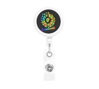 Juneteenth 19 juin 1865 African American Black Freedom Celebration Porte-badge rétractable Reel Clip Id Card Holder forNurse Student Office Worker