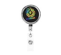 Juneteenth 19 juin 1865 African American Black Freedom Celebration Porte-badge rétractable Reel Clip Id Card Holder forNurse Student Office Worker