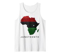 Juneteenth Africa Map Freedom Celebration Débardeur