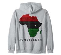 Juneteenth Africa Map Freedom Celebration Sweat à Capuche