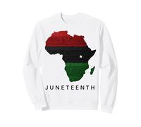 Juneteenth Africa Map Freedom Celebration Sweatshirt