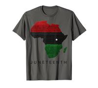 Juneteenth Africa Map Freedom Celebration T-Shirt