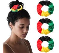 Juneteenth Bandeaux africains Juneteenth Jamaïque Rasta Bande élastique Noir Mois de l'histoire Rasta Accessoires pour femme Rouge Noir Vert Jaune (Style B, taille A)