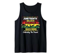 Juneteenth Believe Achieve Succeed African Pride Débardeur