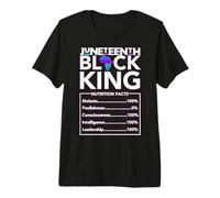 Juneteenth Black King Melanin Dad Fête des Pères Hommes Père Fun T-Shirt Haut de Gamme