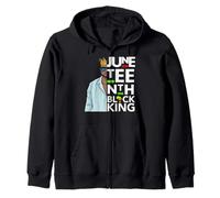 Juneteenth Black King Melanin Père Papa Hommes Son Bruh Da Boy Sweat à Capuche