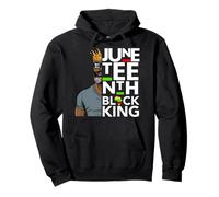 Juneteenth Black King Melanin Père Papa Hommes Son Bruh Da Boy Sweat à Capuche