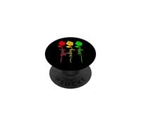 Juneteenth Black King Melanin Queen Faith Hope Love Power PopSockets PopGrip Adhésif