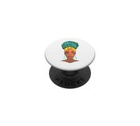 Juneteenth Black Queen Belles Femmes Melanin Queen Woman PopSockets PopGrip Adhésif