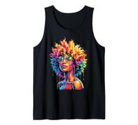 Juneteenth Black Woman Queen Afro African Melanin Dripping Débardeur