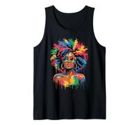 Juneteenth Black Woman Queen Afro African Melanin Dripping Débardeur