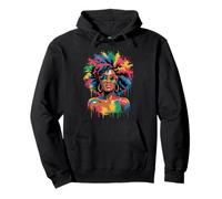 Juneteenth Black Woman Queen Afro African Melanin Dripping Sweat à Capuche