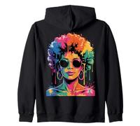 Juneteenth Black Woman Queen Afro African Melanin Dripping Sweat à Capuche