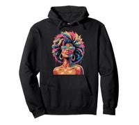 Juneteenth Black Woman Queen Afro African Melanin Dripping Sweat à Capuche