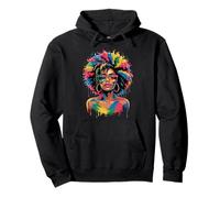 Juneteenth Black Woman Queen Afro African Melanin Dripping Sweat à Capuche