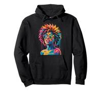 Juneteenth Black Woman Queen Afro African Melanin Dripping Sweat à Capuche