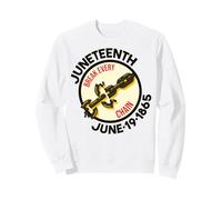 Juneteenth Break Every Chain 19 Juin 1865 Hommes Femmes Garçon Fille Sweatshirt