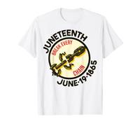 Juneteenth Break Every Chain 19 Juin 1865 Hommes Femmes Garçon Fille T-Shirt Graphique avec Valeur