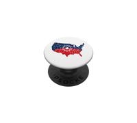 Juneteenth Carte des États-Unis PopSockets PopGrip Adhésif