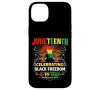 Juneteenth Celebrating Black Freedom 1865 Poings levés Coque pour iPhone 14 Plus