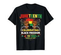 Juneteenth Celebrating Black Freedom 1865 Poings levés T-Shirt