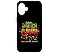 Juneteenth Celebration Empowering Melanin Design Coque pour iPhone 16
