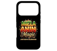 Juneteenth Celebration Empowering Melanin Design Coque pour iPhone 17 Pro