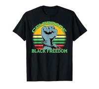 JUNETEENTH CÉLÉBRER Black Freedom Chaînes cassées Meme T-Shirt