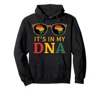 Juneteenth C'est dans Mon ADN Afrique Leopard Black History Pride Sweat à Capuche
