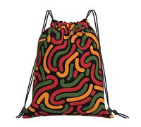 Juneteenth Depuis 1865, Célébrons La Liberté Africaine Femme Homme Sac À Dos À Cordon Étanche Sac À Cordon Résistant Gym Sack Pour Vacances Piscine Natation