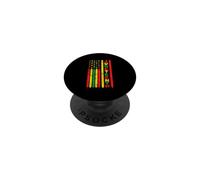 Juneteenth Drapeau Afro-américain Afrique Culture Noire PopSockets PopGrip Adhésif